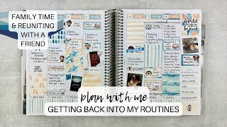 PLAN WITH ME  getting back into my routines 🤗  makselifeplanner  july 814 [upl. by Oran895]