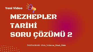 MEZHEPLER TARİHİ SORU ÇÖZÜMÜ 2 [upl. by Sharla]