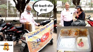 Hardworking Old Uncle Selling Deluxe Thali on scooty at Rs 70 only  Indian Street Food [upl. by Hgeilyak]