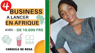 4 idées business rentables à lancer en 2024 Afrique avec 10000 frs [upl. by Anauqcaj]