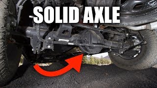 Solid Axle Suspension  How Truck Suspensions Work [upl. by Ardelia]