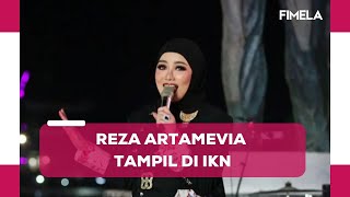 Gaya Reza Artamevia Tampil di IKN Pose Bareng Ibu Negara Iriana Jokowi [upl. by Enimaj]