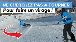 Ski  Pourquoi il ne faut pas chercher à tourner pour faire un virage [upl. by Ephram]