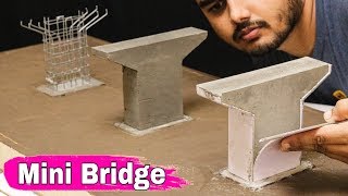 Concrete Bridge Model  Miniature Construction [upl. by Rovelli93]