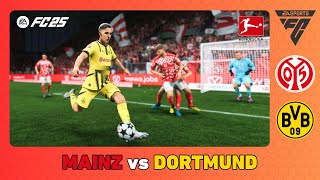 MAINZ vs BORUSSIA DORTMUND  Bundesliga 202425  EA SPORTS FC 25 [upl. by Tnarb]