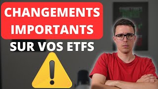 Changements sur les ETF Amundi  CEST DLA MERDE [upl. by Hanimay476]