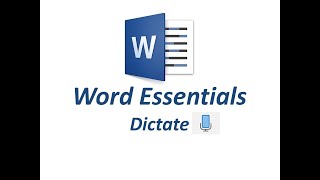 Word Essentials  Dictate and Read Aloud [upl. by Marte816]