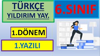 6 Sınıf Türkçe 1 Dönem 1 Yazılı  Açık Uçlu Sorular  2024 2025 YILDIRIM YAYINLARI [upl. by Iblehs]