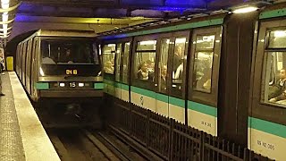 Métro de Paris ligne 4  Matériel MP89 Ratp [upl. by Mina113]