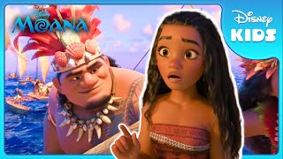 🌊 Moana  Movies in 60 Seconds  Disney Kids [upl. by Mellman]