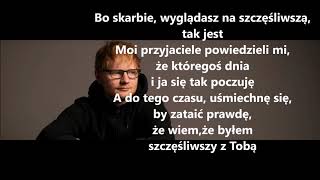 Ed Sheeran Happier TŁUMACZENIE PL [upl. by Lenka]