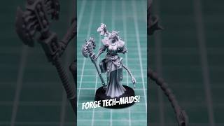 Live Forge Techmaids miniatures grimdark wargamestabletopgaming miniature 28mm chaos [upl. by Aciretnahs913]