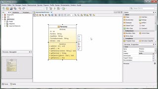 Diagrama de Clase UML sencillo Clase Persona en NetBeans [upl. by Nahshun861]