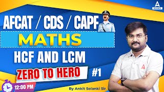 CDSCAPFAFCAT  Maths  HCF amp LCM 1  Defence Adda247 [upl. by Assyram]