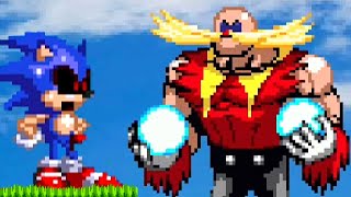 SONICEXE FINALLY MEETS HIS MATCH SUPER EGGMAN HAS JOINED THE FIGHT [upl. by Owades]