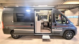 Smallest Luxury Bunk Bed Campervan Sleeps 4  Adria Twin 600 SPT Family [upl. by Duj]