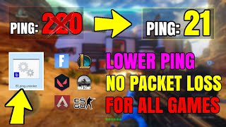 How To Lower PING IN ALL GAMES 2020 ULTIMATE PING BOOST GUIDE [upl. by Aleirbag883]