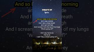 Whats Up  4 Non Blondes Lyrics shorts lyrics viralvideo [upl. by Radford411]