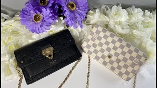 LV Félicie Pochette and Vavin Chain Wallet  What fits  Mod Shots [upl. by Lay]