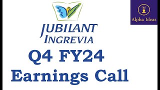 Jubilant Ingrevia Q4 FY24 Earnings Call Part2 Jubilant Ingrevia Ltd Q4 Concall [upl. by Inglebert]