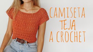 CAMISETA TEJA  Tutorial crochet [upl. by Razaile82]