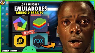 4 MEJORES emuladores ANDROID para PC ✔ [upl. by Arinaj]