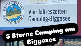 CampingBiggesee Vier Jahreszeiten 5 Sterne 🌟 [upl. by Zaraf]