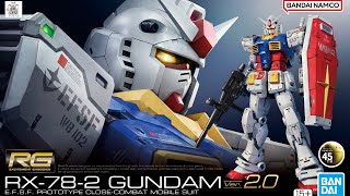 BANDAI RG FIRST GUNDAM 2 0 [upl. by Aicela]