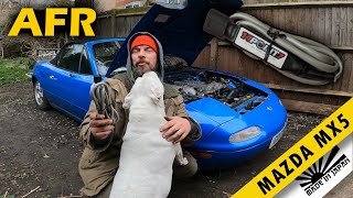 How to Install Wideband AFR  Mazda MX5 Miata Turbo Build EP3 [upl. by Jodi]