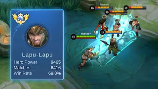 WTF DAMAGE  BEST LAPULAPU BUILD 2023 FOR ONE SHOT [upl. by Hubsher]