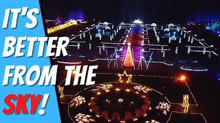 Trentham Gardens Christmas Drone Footage  Stoke on Trent [upl. by Simsar]