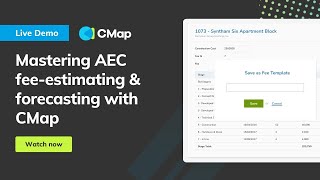 Product Demo Mastering AEC Fee Estimating amp Forecasting with CMap [upl. by Ailuig986]