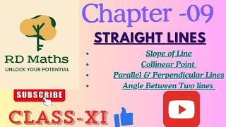 STRAIGHT LINE CLASS 11 CHAPTER 09 NCERT MATHEMATICSRDMATHS RUPANGI DWIVEDI CBSE [upl. by Yerak]