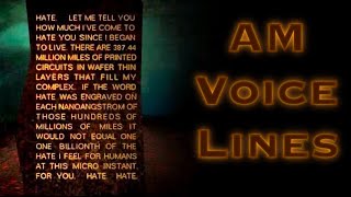 AM Voice Lines I Have No Mouth and I Must Scream [upl. by Iam]