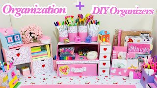 Stationery Organization  DIY Organizers  Back to School [upl. by Keane995]