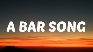 Shaboozey  A Bar Song Lyrics quotsomeone pour me up a double shot of whiskeyquot [upl. by Ortrude]