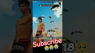 Free fire 2018 vs 2024😭😭😭freefire shortvideo shorts viralshort gaming old new vs sadold [upl. by Rednas]