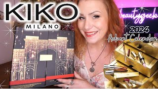 UNBOXING THE GORGEOUS KIKO MILANO WINTER WONDERLIGHTS 2024 ADVENT CALENDAR [upl. by Elahcim]