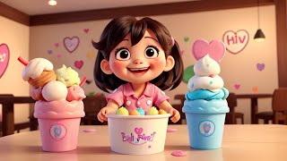 Baby ice cream and snacks amp fun time  kids version  newborn baby song [upl. by Ilellan]