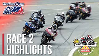 MotoAmerica Mission King of the Baggers Race 2 Highlights at Daytona 2022 [upl. by Reiniar]