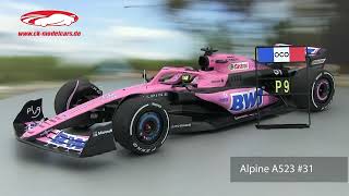 ckmodelcarsvideo Esteban Ocon Alpine A523 31 Bahrain GP Formel 1 2023 Minichamps [upl. by Adnamal121]