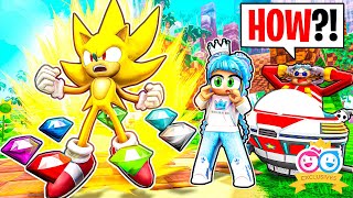 We Unlocked Super Sonic Super Tails and Super Knuckles To Defeat Doctor Eggman Roblox Sonic [upl. by Etnoed]