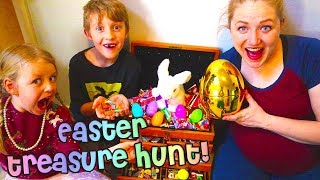 Real Easter Treasure Hunt From The Easter Bunny We Found A Golden Egg Egg Hunt  The Beach House [upl. by Lynnett400]