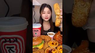 KFC ASMR Food Eating Challenge 먹방 먹는 소리 asmr satisfying mukbang 155 [upl. by Gnoy681]