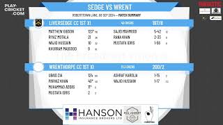 Liversedge CC 1st XI v Wrenthorpe CC 1st XI [upl. by Nerb]