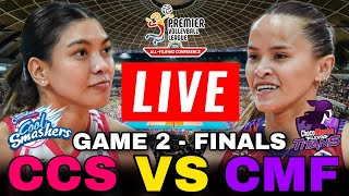 CREAMLINE VS CHOCO MUCHO 🔴LIVE NOW FINALS  GAME 2  AFC2024 creamline live ccs [upl. by Billi]