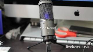 Audio Technica AT2020 USB Microphone Unboxing  Sound Test [upl. by Menard]