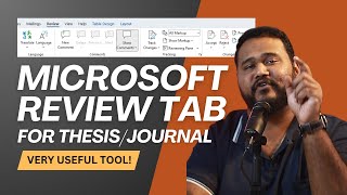 Microsoft Review Tab for Thesis  Journal Writing [upl. by Quenby]