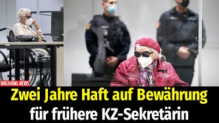 Zwei Jahre Haft auf Bewährung für frühere KZSekretärin [upl. by Alyag]