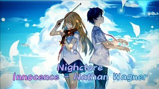 Innocence  Nathan Wagner Nighctore Lyrical Video  Nighctore Time [upl. by Anilad805]